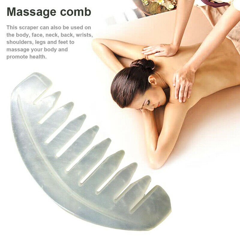 1Pc Jade Comb Massage Spa Acupuncture Head Trigger Point Treatment On He.l8