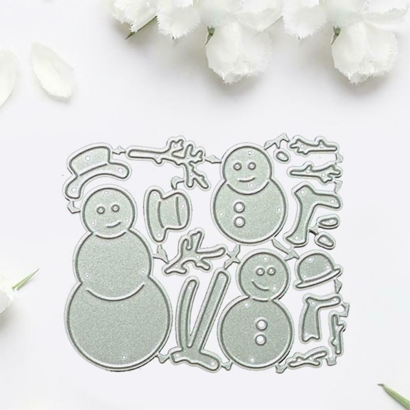 Christmas Snowmans Metal Cutting Dies Stencil DIY Scrapbooking Album Paper Card