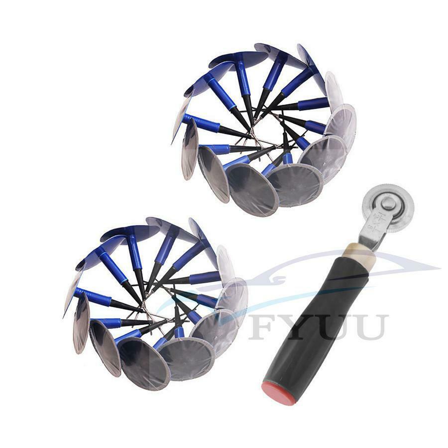24pcs Universal Auto Car Truck Tire Tyre Repair Plug Patch Kit 48mm 6mm Mushroom