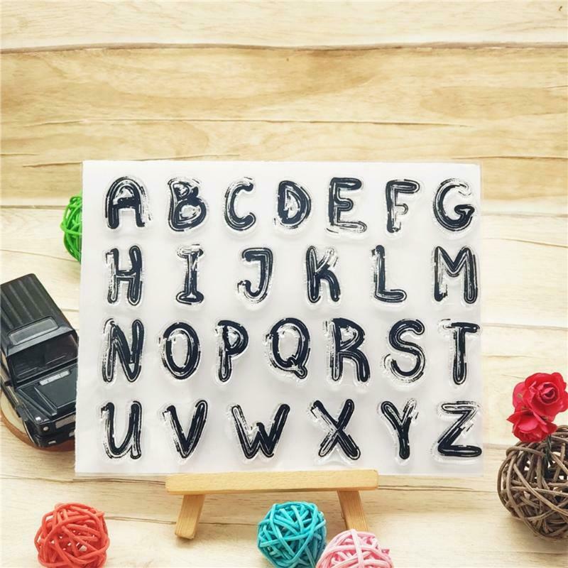 Uppercase Letter Silicone Clear Seal Stamp DIY Scrapbook Embossing Photo Album
