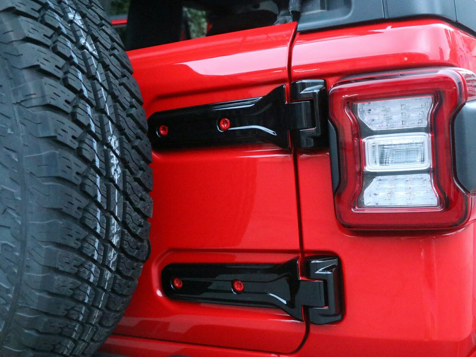Black ABS Car Hood Engine Hinge Cover Trim For Wrangler JL 2018+ CN