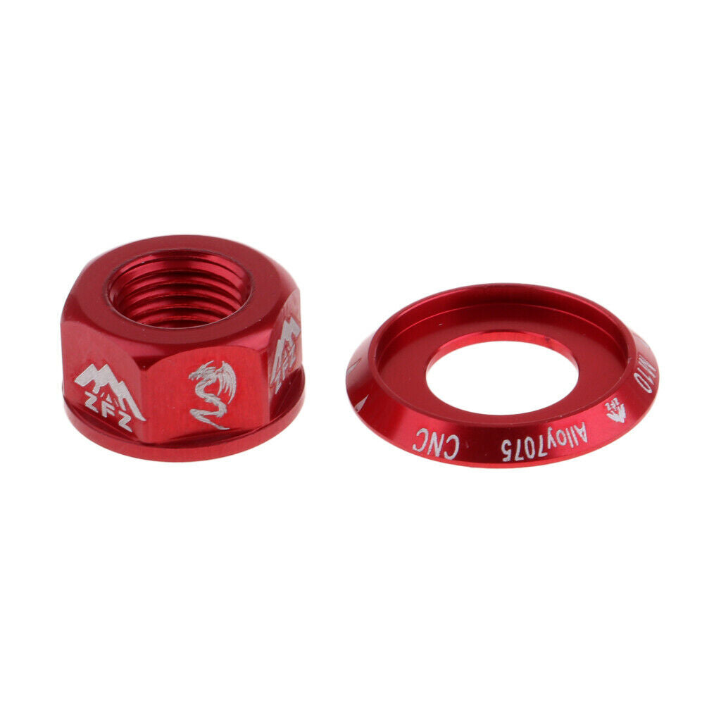 2Pc Track Wheel Nuts  Fixie Quick Release M10 Axle Screw For Rear Hub