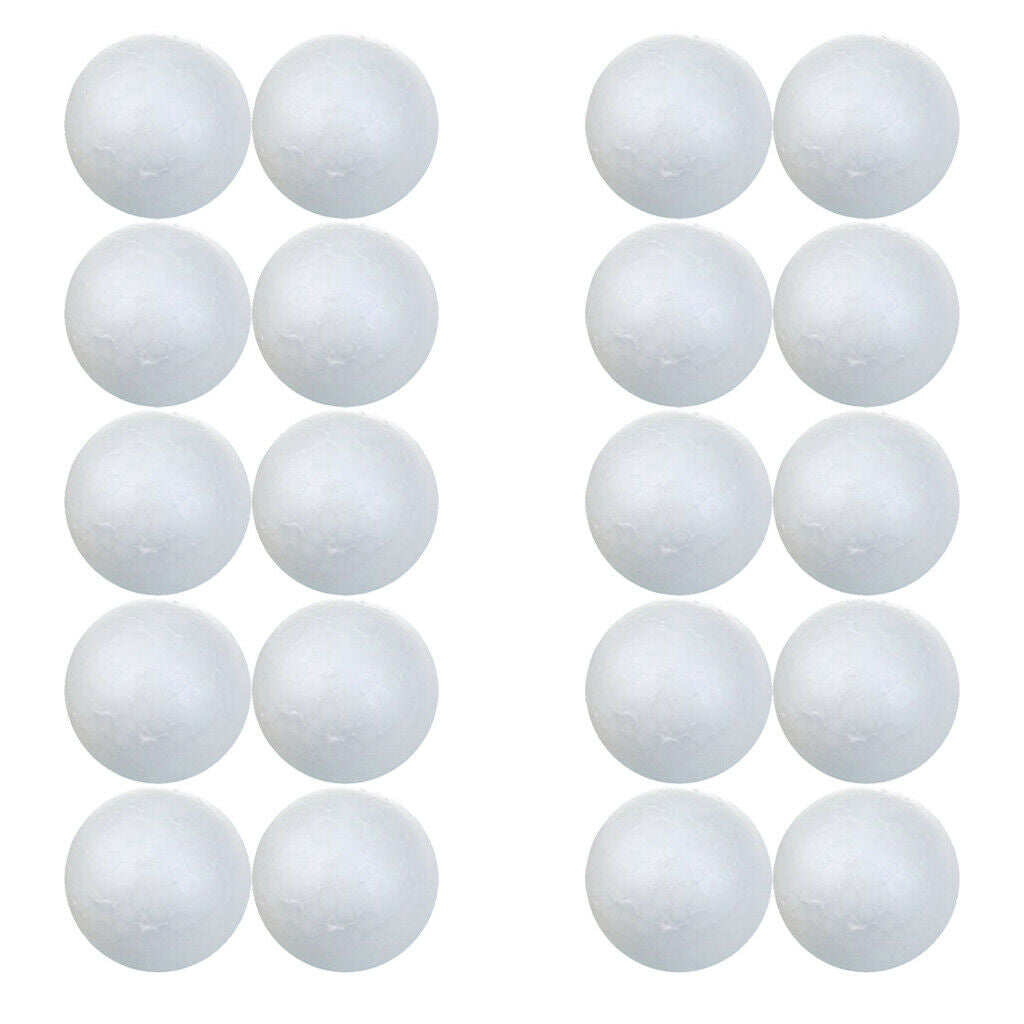 20 Pcs 7 Cm White Polystyrene Polystyrene Balls For DIY Crafts Modeling -