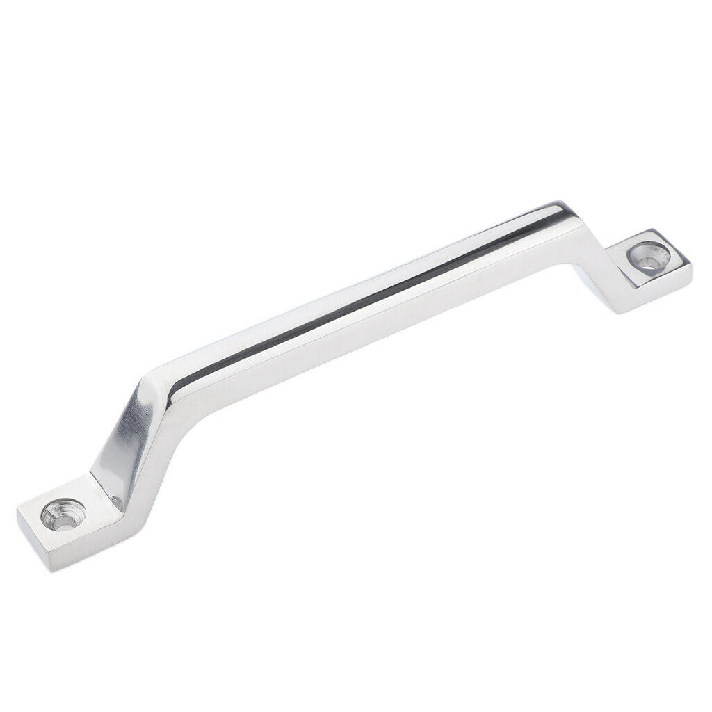 Marine Stainless Steel Boat Door Hatch Grab Handle Handrail Square Base