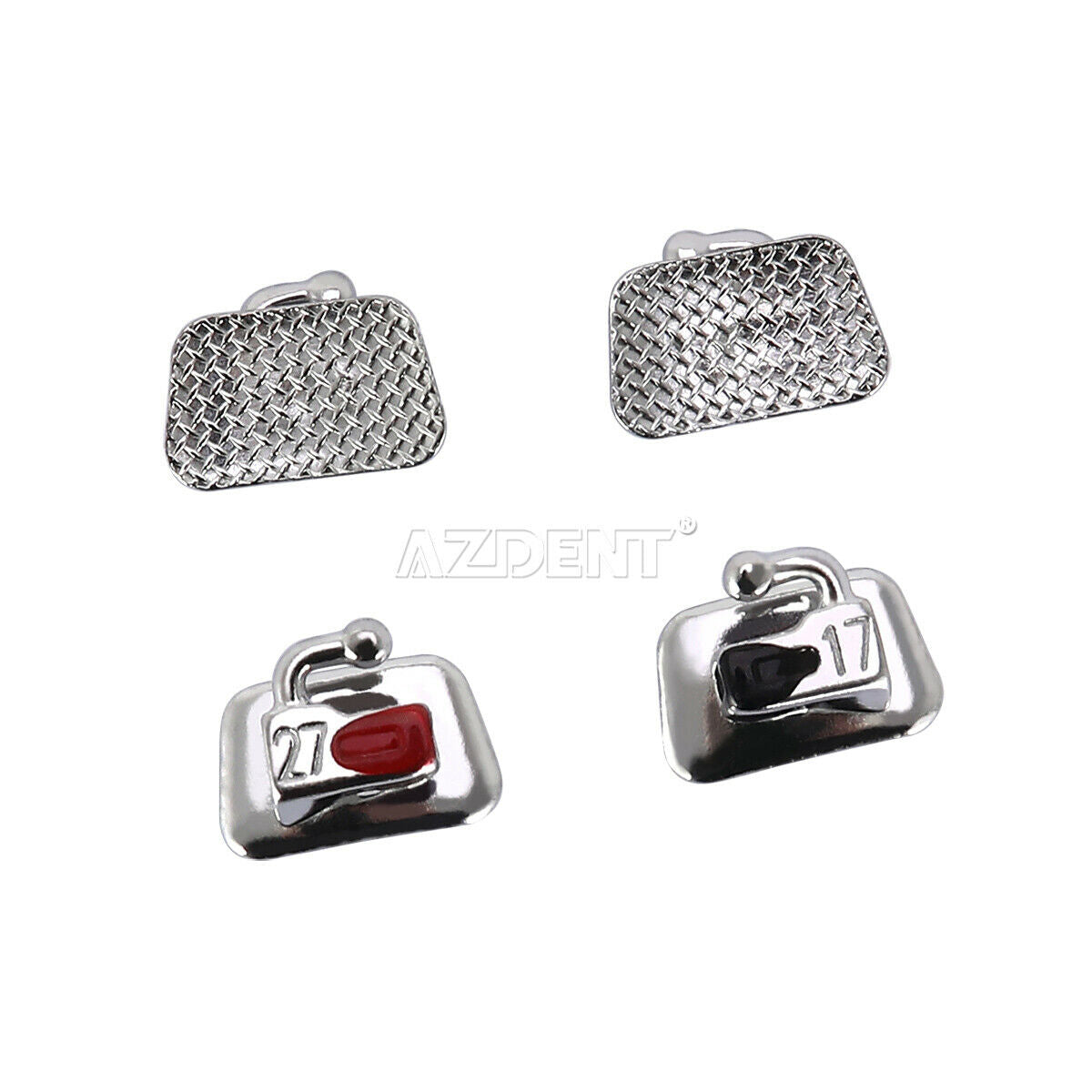 50X Dental Orthodontic 2nd Molar Buccal Tube Bondable Non-Convertible MBT 0.022