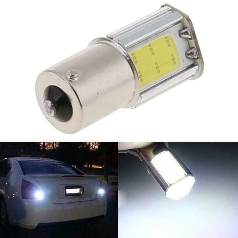 White 1156 G18 Ba15s 4 COB LED Turn Signal Rear Light Car Bulb Lamp 12V New
