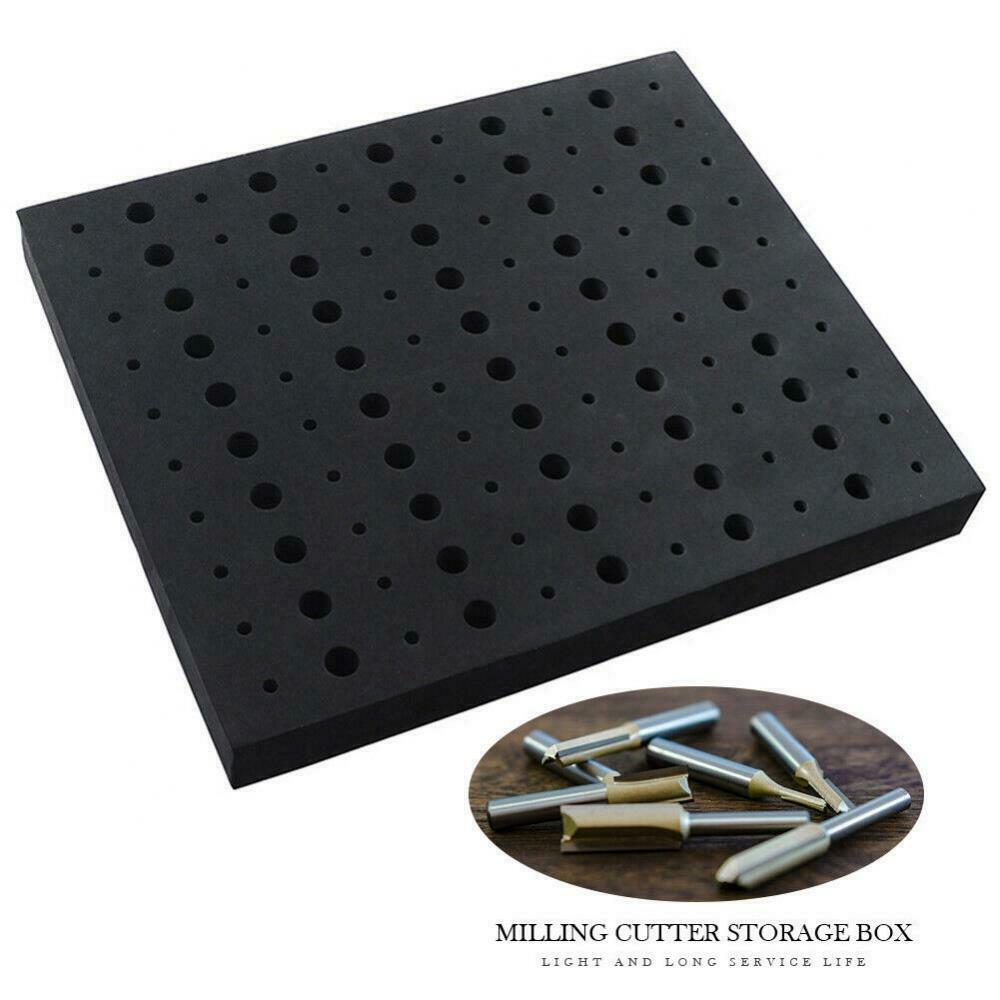 Foam Router Bit Storage Tray Holder 11x13'' 110 Bits 60x 1/4" & 50x 1/2"