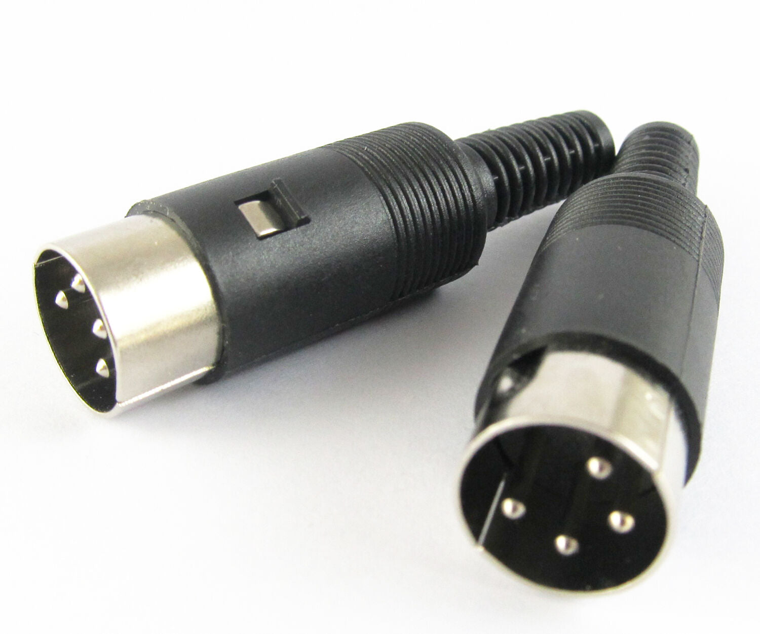 1pc 3 Pin DIN Plug Male Connector, Plastic Handle NEW