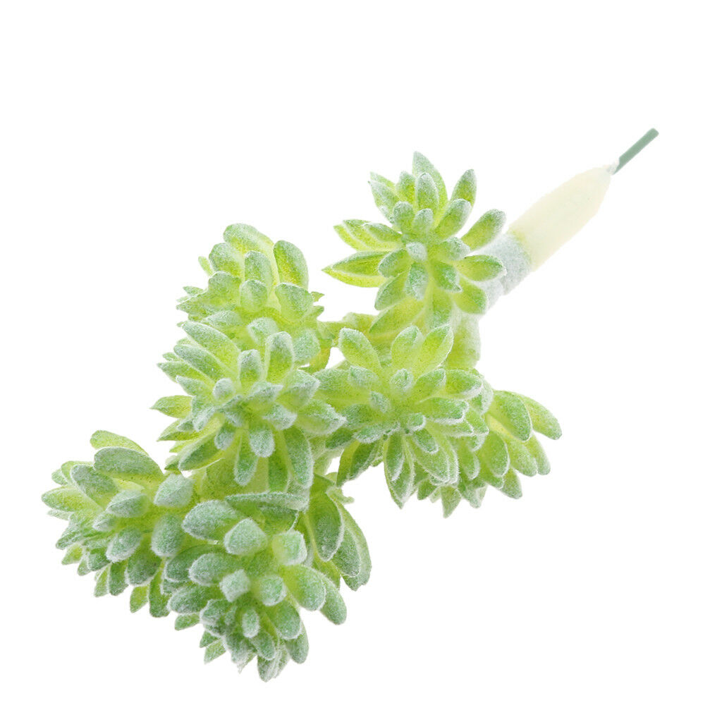 3Pieces 7.5cm Family Succulents Artificial Potted For Home Tabletop Decor