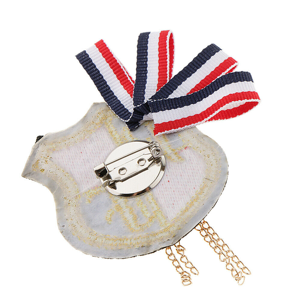 Trendy Navy British Style Alloy Fabric corsage Badges Brooch Pins Accessory