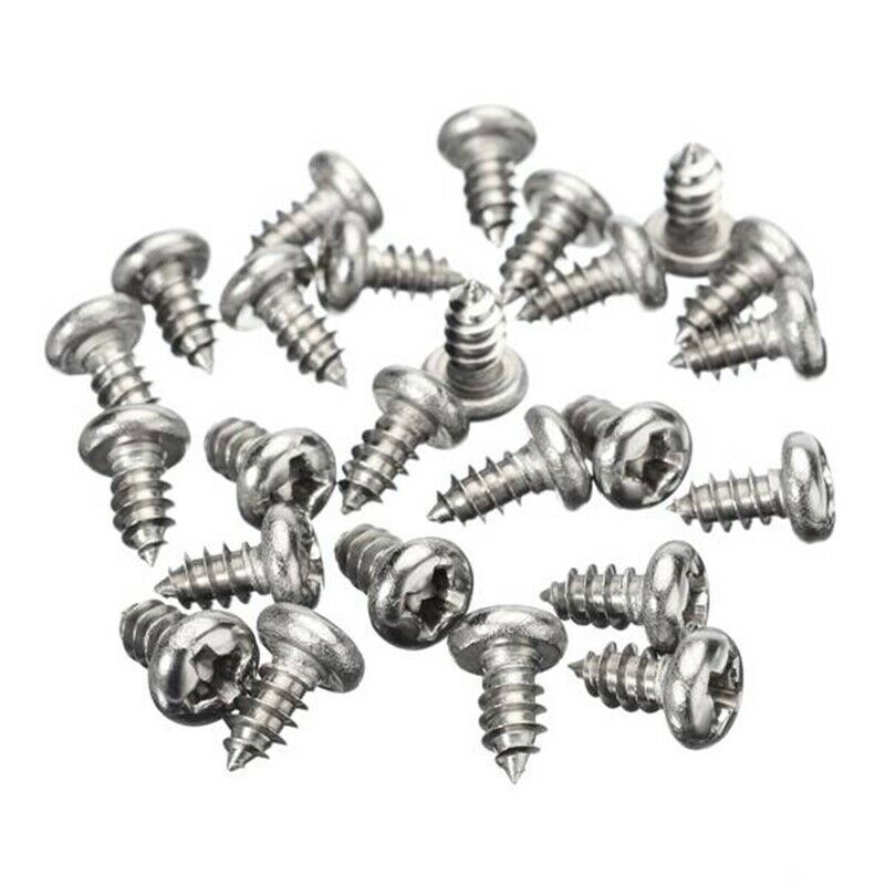 2X(380Pcs M3 M4 M5 304 Stainless Steel Cross Pan Head Round Head Tapping ScR5W4)