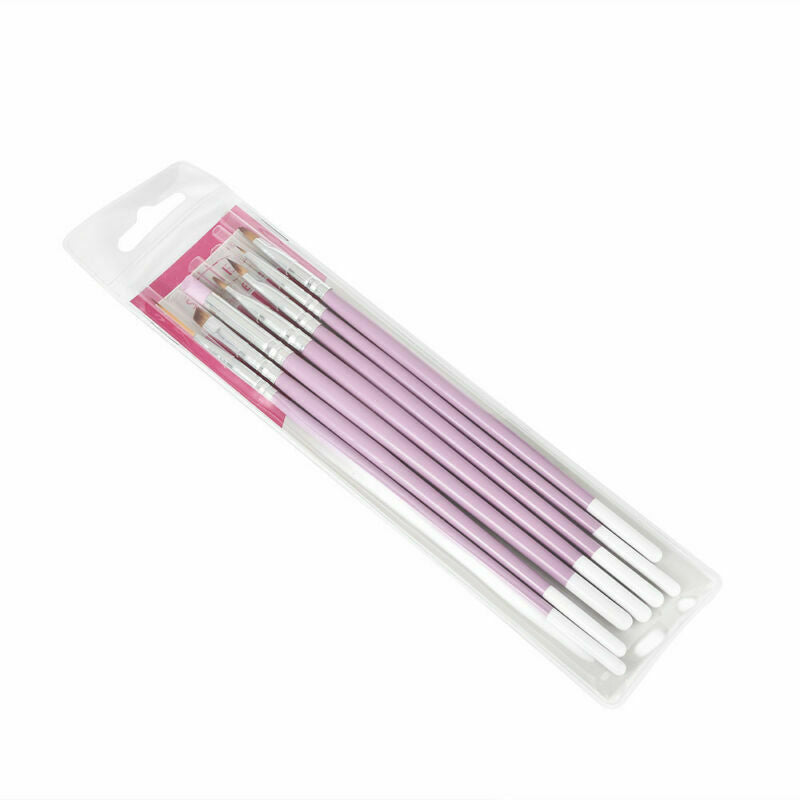 7pcs/set UV Gel Nail Art Brush Polish Painting Pen Kit For Salon Manicure DIY US