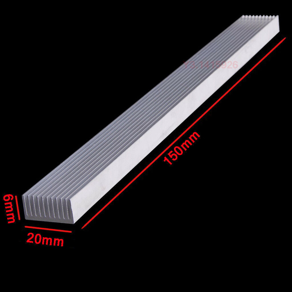 10Pcs 150x20x6mm Aluminum Heat Sink Long LED Cooling Fin For1W,3W,5W Power