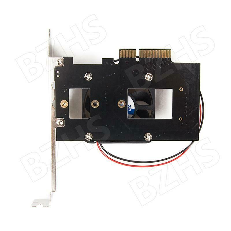 PCI-E 3.0 X4 Lane Host Adapter Converter Card M.2 M Key Ssd To Nvme+Fan