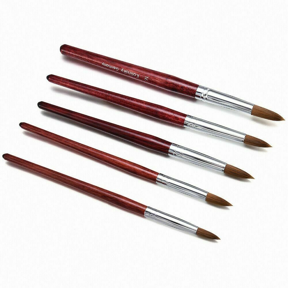 Handle Nail Painting Brush Acrylic Nail Art Brush Flower Drawing Pen Sable Hair