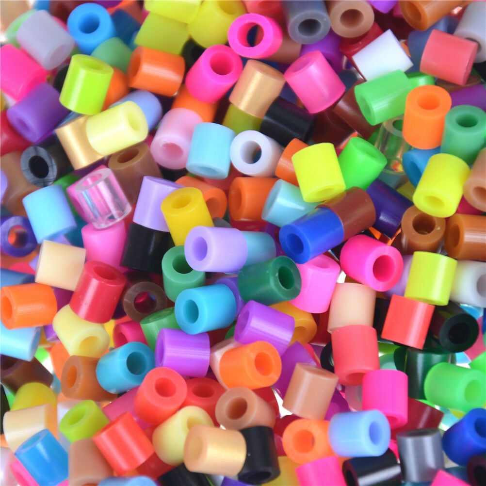 1000Pcs/Bag 5mm Hama Beads Perler Beads Kids Education DIY Toys Mixed Color DD
