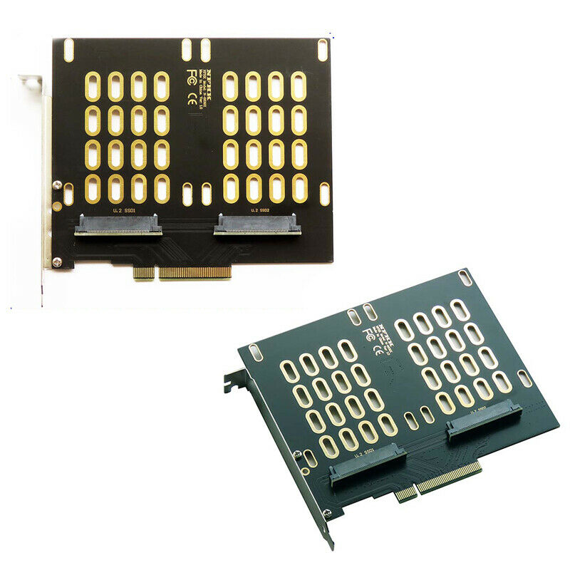 PCIe 3.0 4.0 x8 to 2 U.2 SFF-8639 SSD adapter VROC adapter c WLA FT
