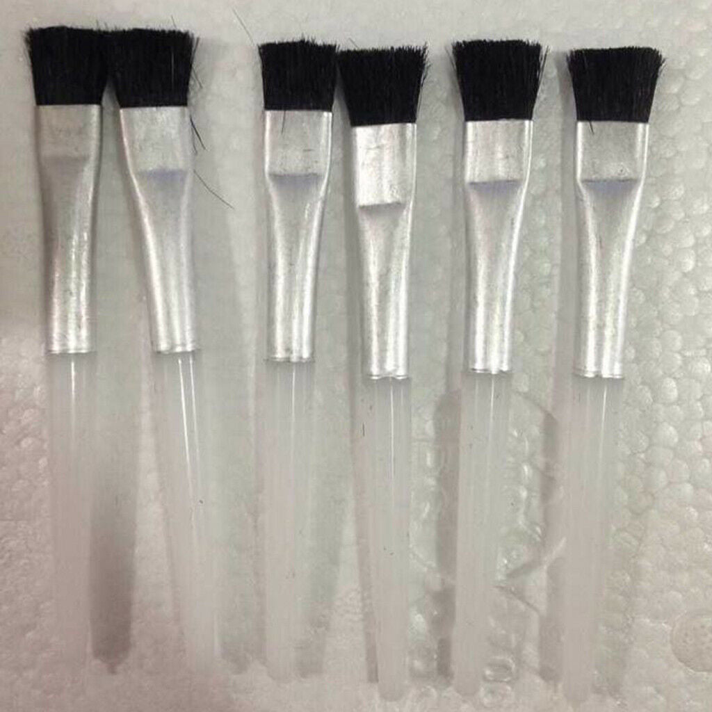 10pcs 4'' Long Aluminum Handles Pen Watch Parts Cleaning Repair Tool Brushes