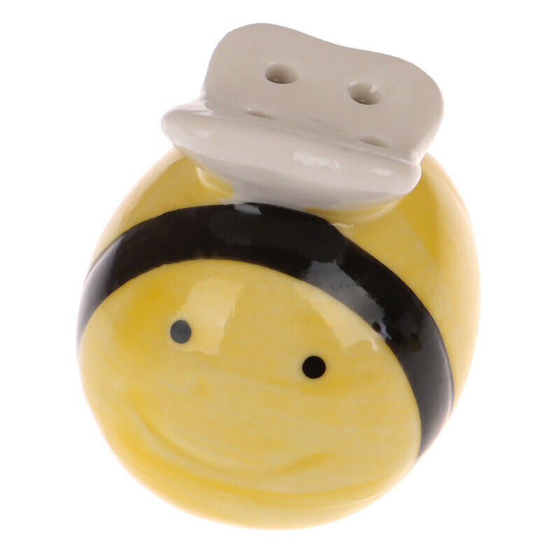 2PCs Ceramic Salt Pepper Shaker Flying Bee Seasoning Tableware Pepper Box.l8