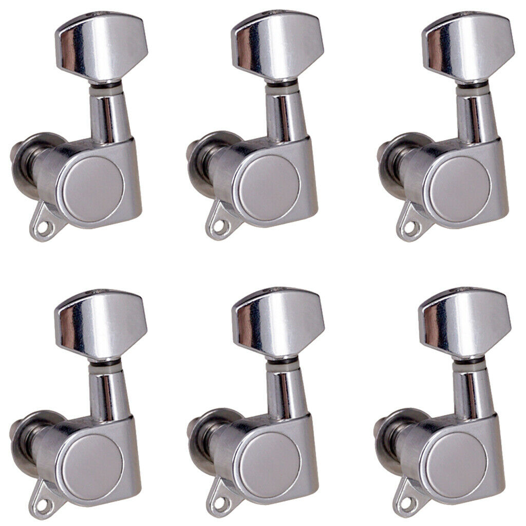 6L Sealed Guitar Tuning Peg Tuners Machine Heads for Acoustic Folk Guitar
