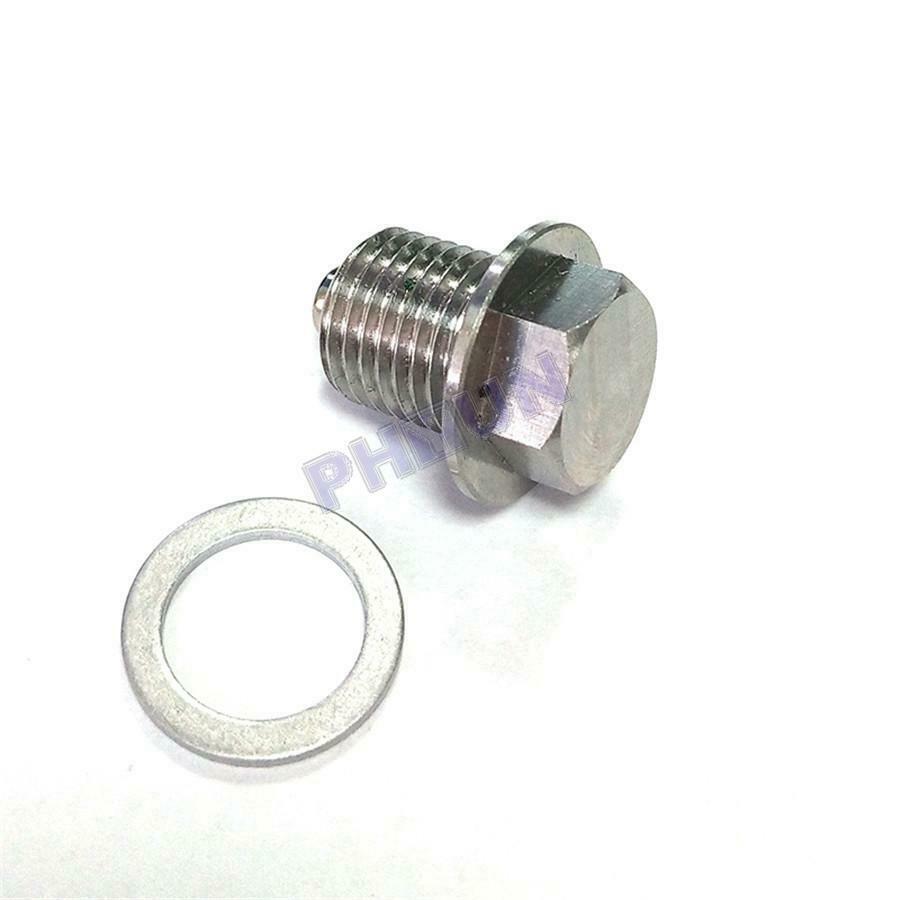 M14 x 1.5 MM Oil Drain Plug w/ Magnet Premium Stainless Steel Universal Fitting