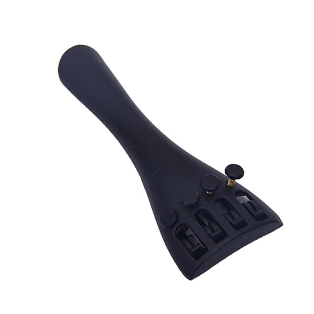 New Black 4/4 Violin Bridge Tailpiece with Beautiful Alloy Parts