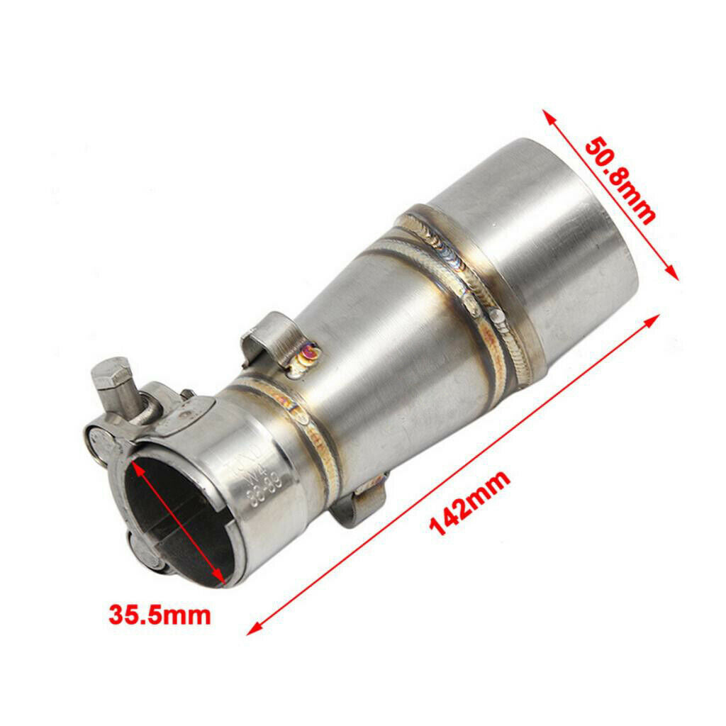 1x Motorcycle Exhaust Muffler Middle Mid Link Pipe for Ninjia Z250 250
