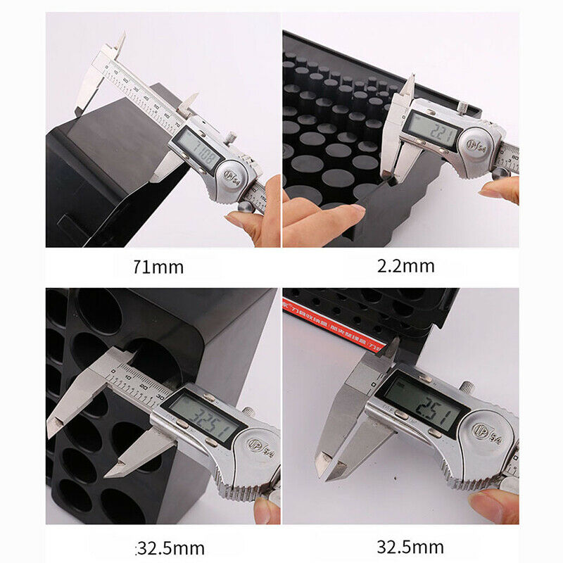 Black Drill Bit Storage Box Milling Cutter Drill Finishing Holder Organizer C DF