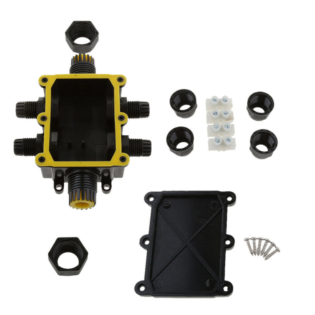 2Pieces G713 6Way Outdoor Waterproof IP68 Underground Cable Junction Box