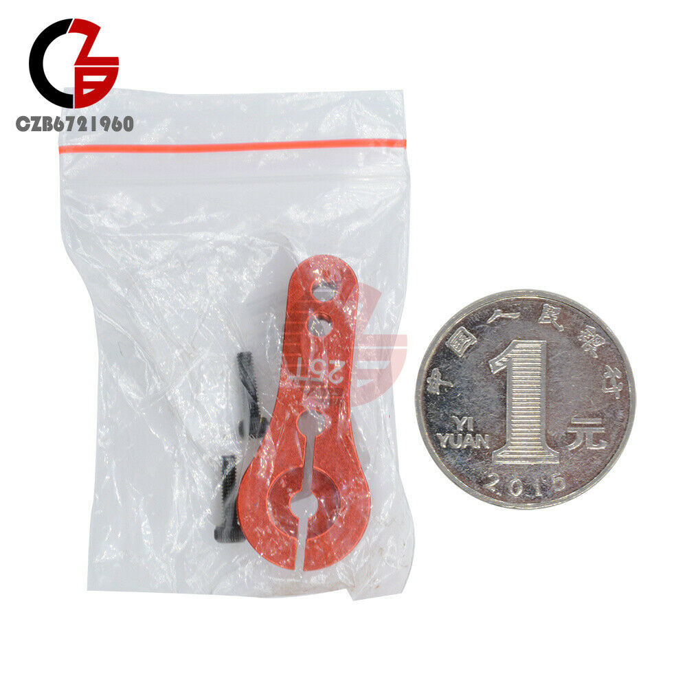 RC Steering Servo Half Arm 25T Big Torque Aluminum Red Fit For Metal MG995 MG996