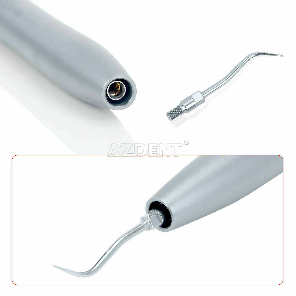 2pcs Dental Air Scaler Turbine Handpiece AZDENT Fit MULTIflex Quick Coupling