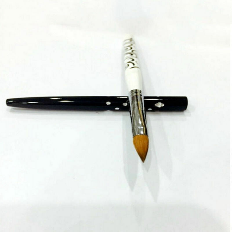 No.10 Detachable Nail Art Acrylic Kolinsky Sable-Brush Nail Art Brush 1 pc