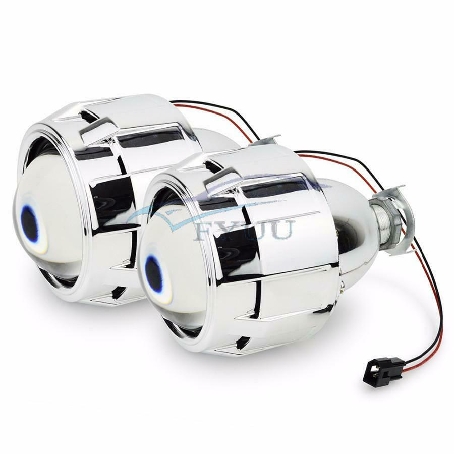 2.5Inch Clear Lens Car Mini HID Bi-xenon Projector Kit Headlight Shroud H1 H4 H7