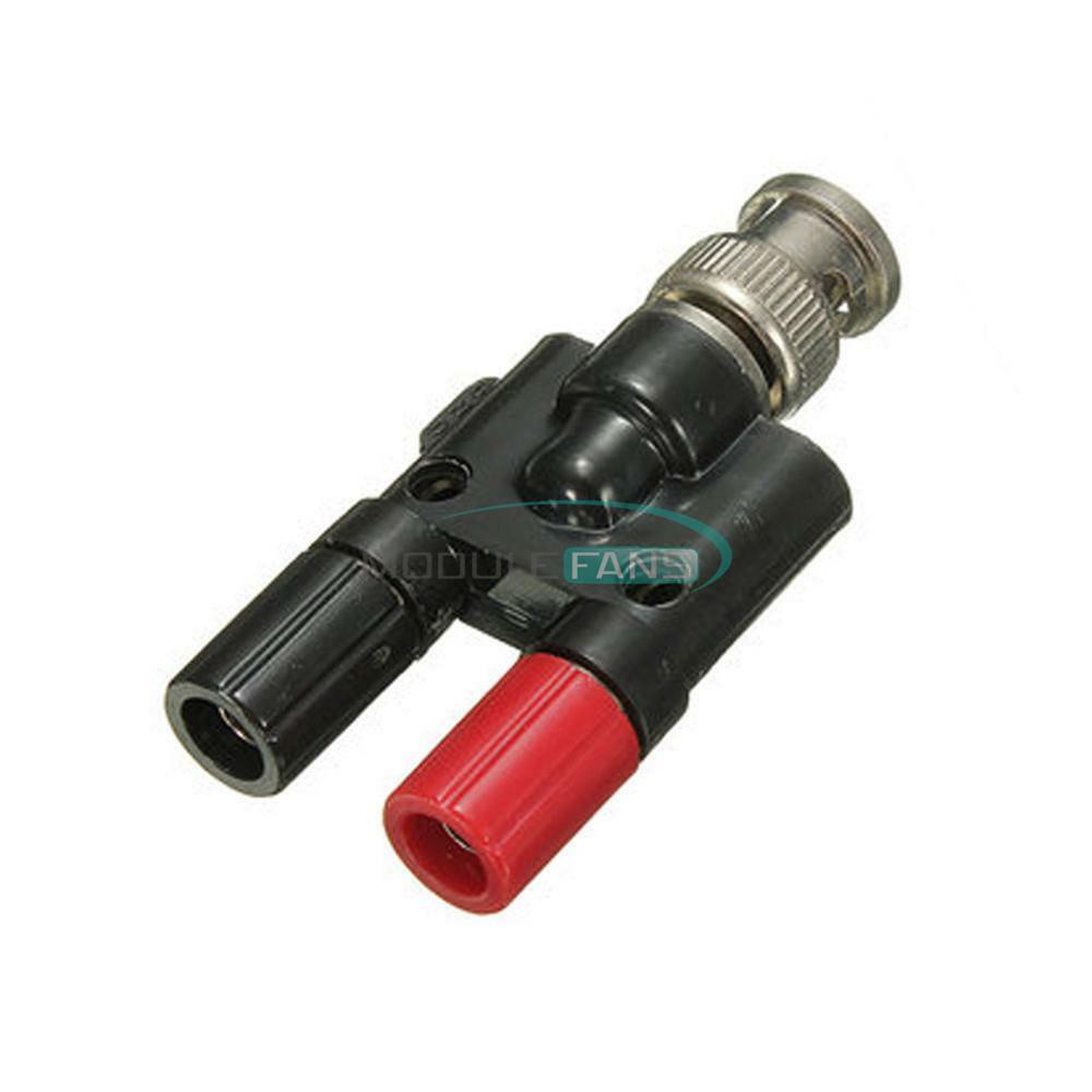 Adapter BNC Male Plug to Two Dual Banana Binding Female Connector Durable