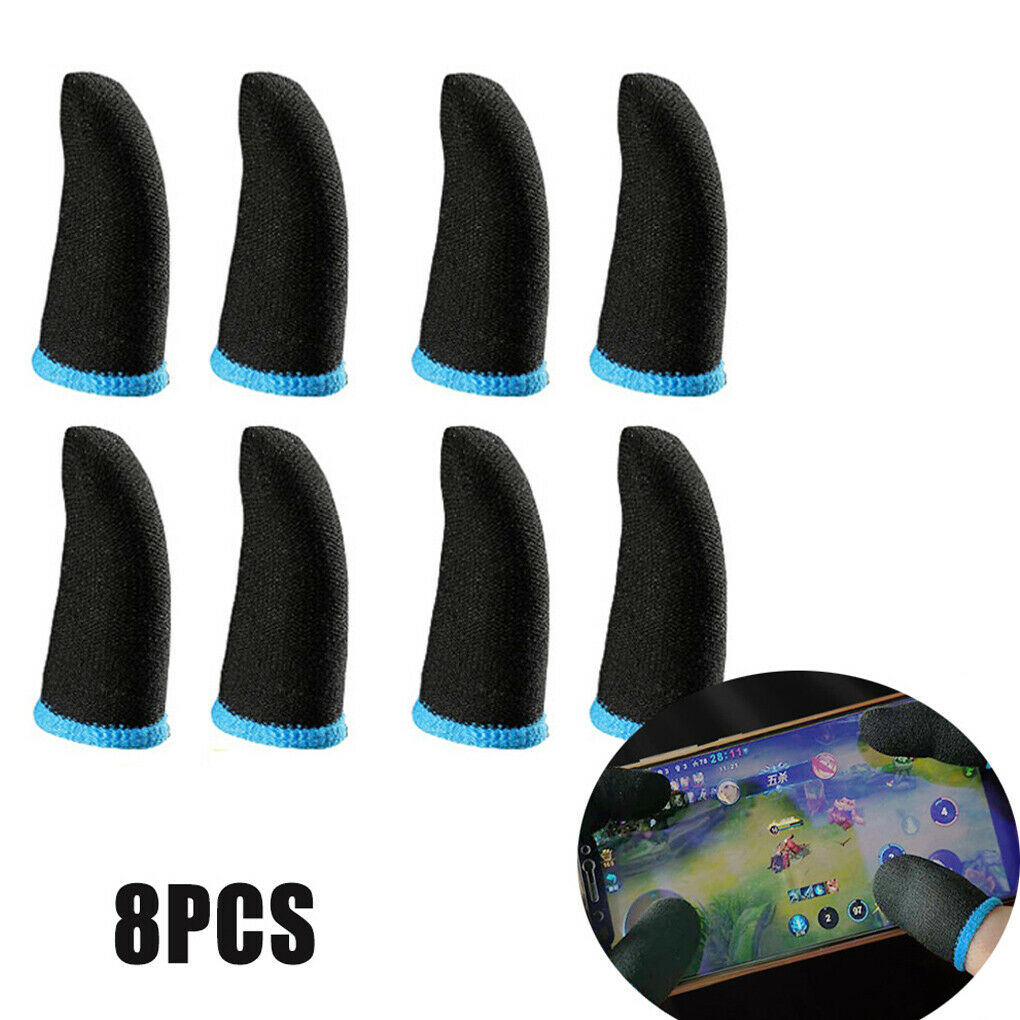 8pcs Mobile Game Sleeve For PUBG UK Smart Touch Screen Finger Gaming Gloves