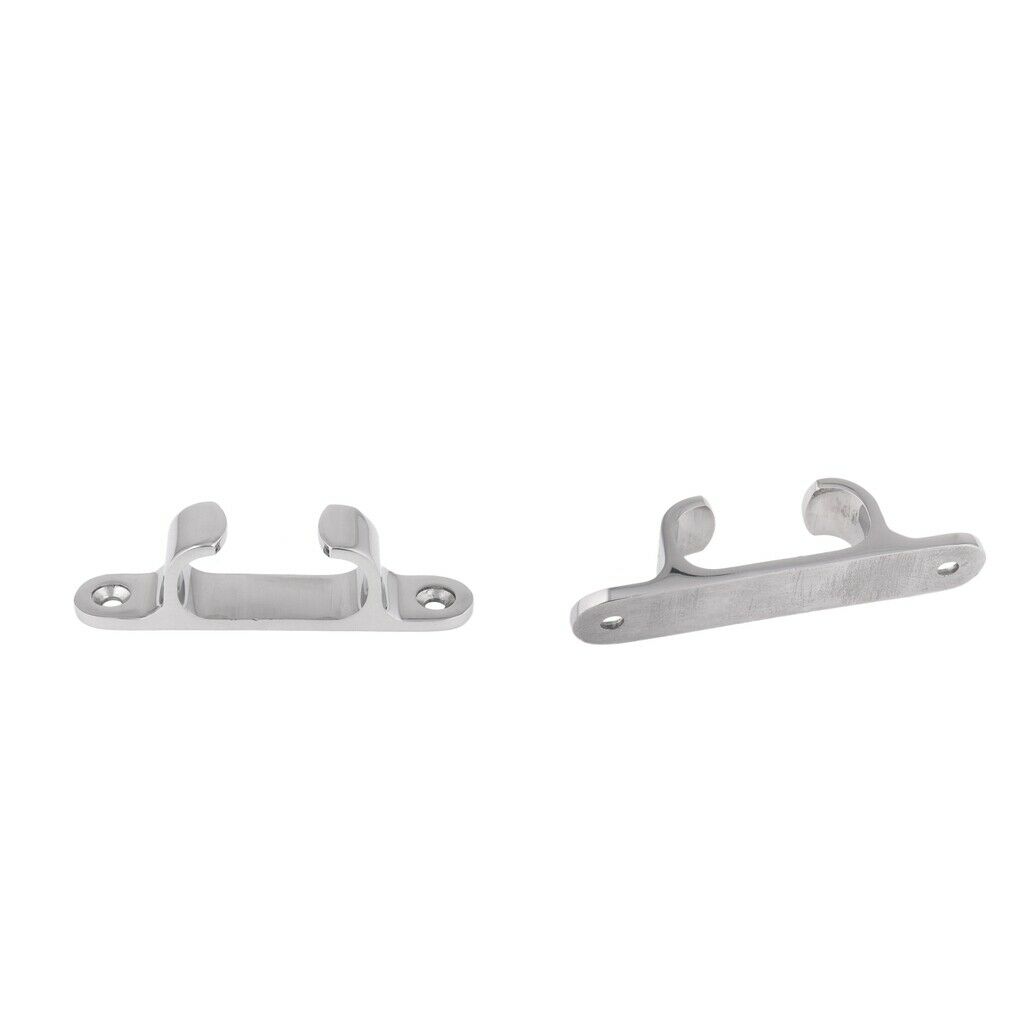 2 Pieces Straight Cable Guide In Stainless Steel 100MM