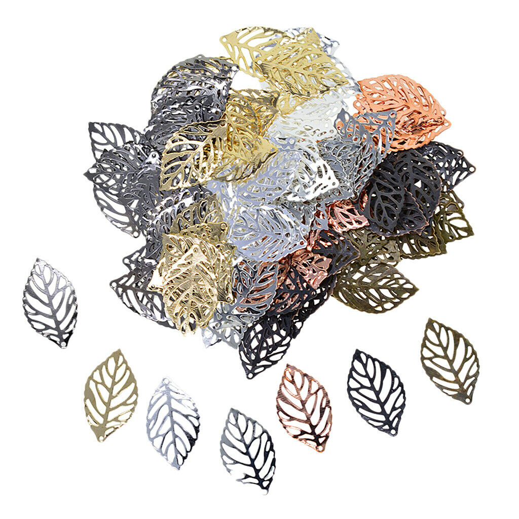 350X Leaf Charms Multicolor Charm Pendants for Jewelry Making