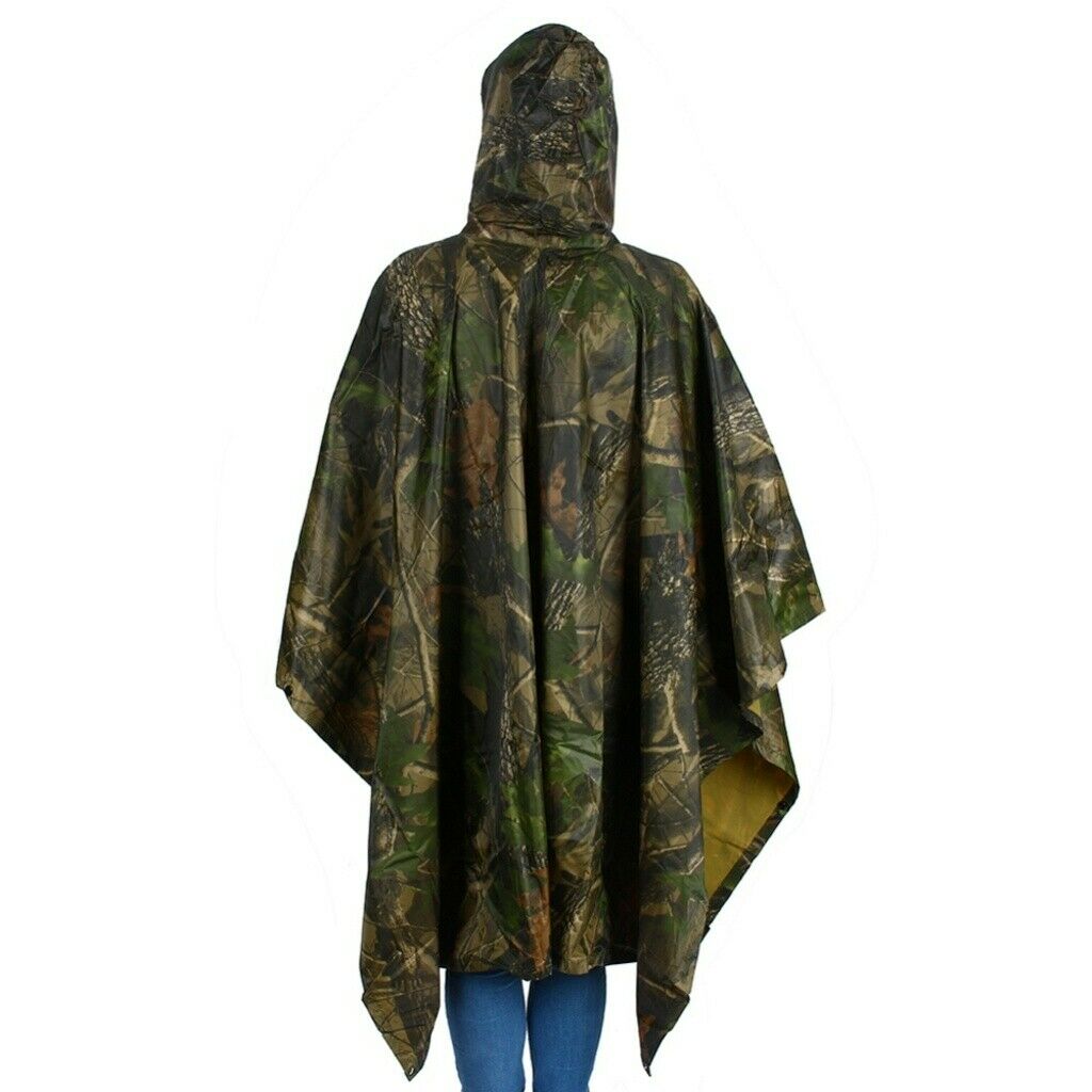 Waterproof Military Raincoat Outdoor Camping Rain Coat Camouflage Men Poncho