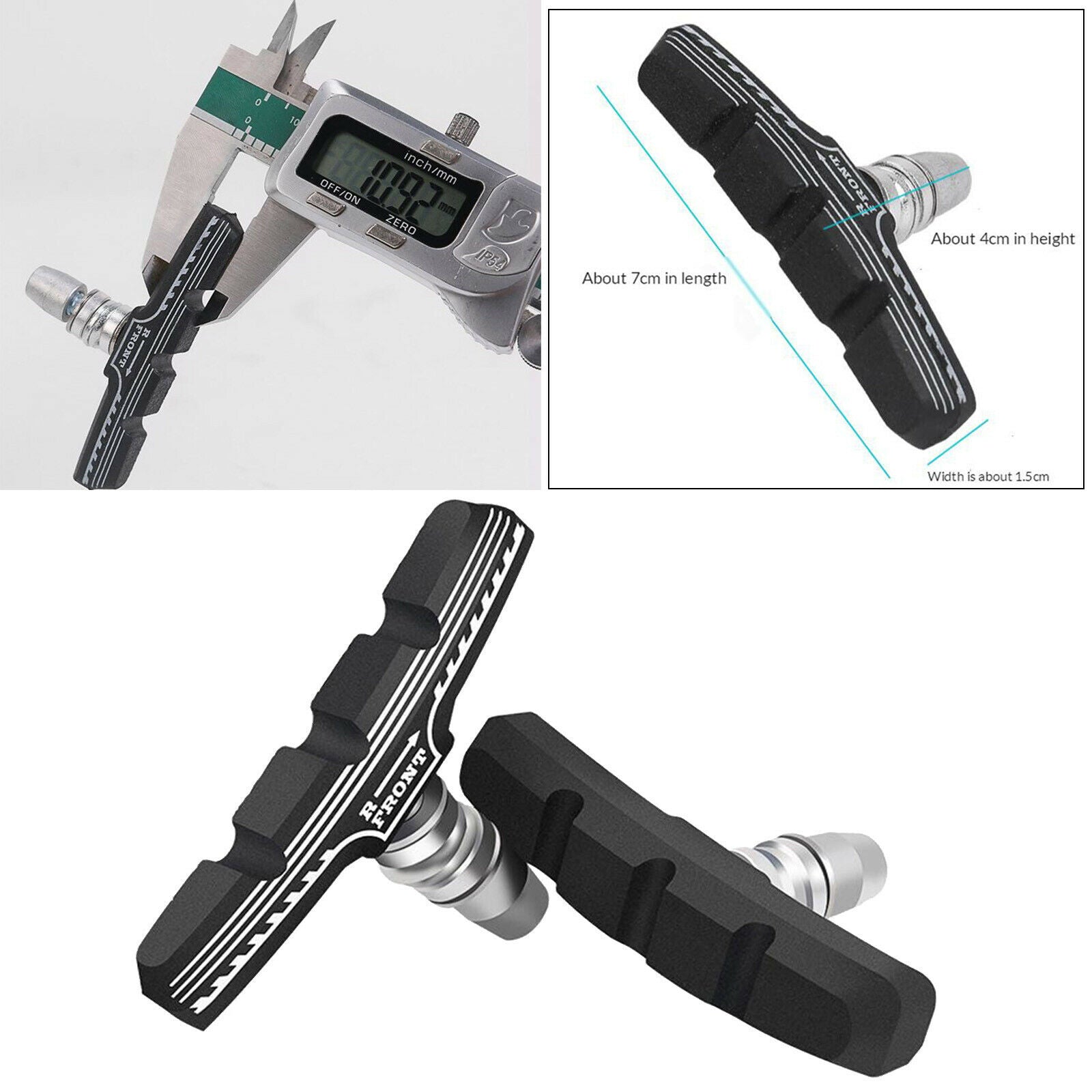 1 Pair Mountain Bike Bicycle Brake Pad Rubber   Anti-skid Mute Brake Block