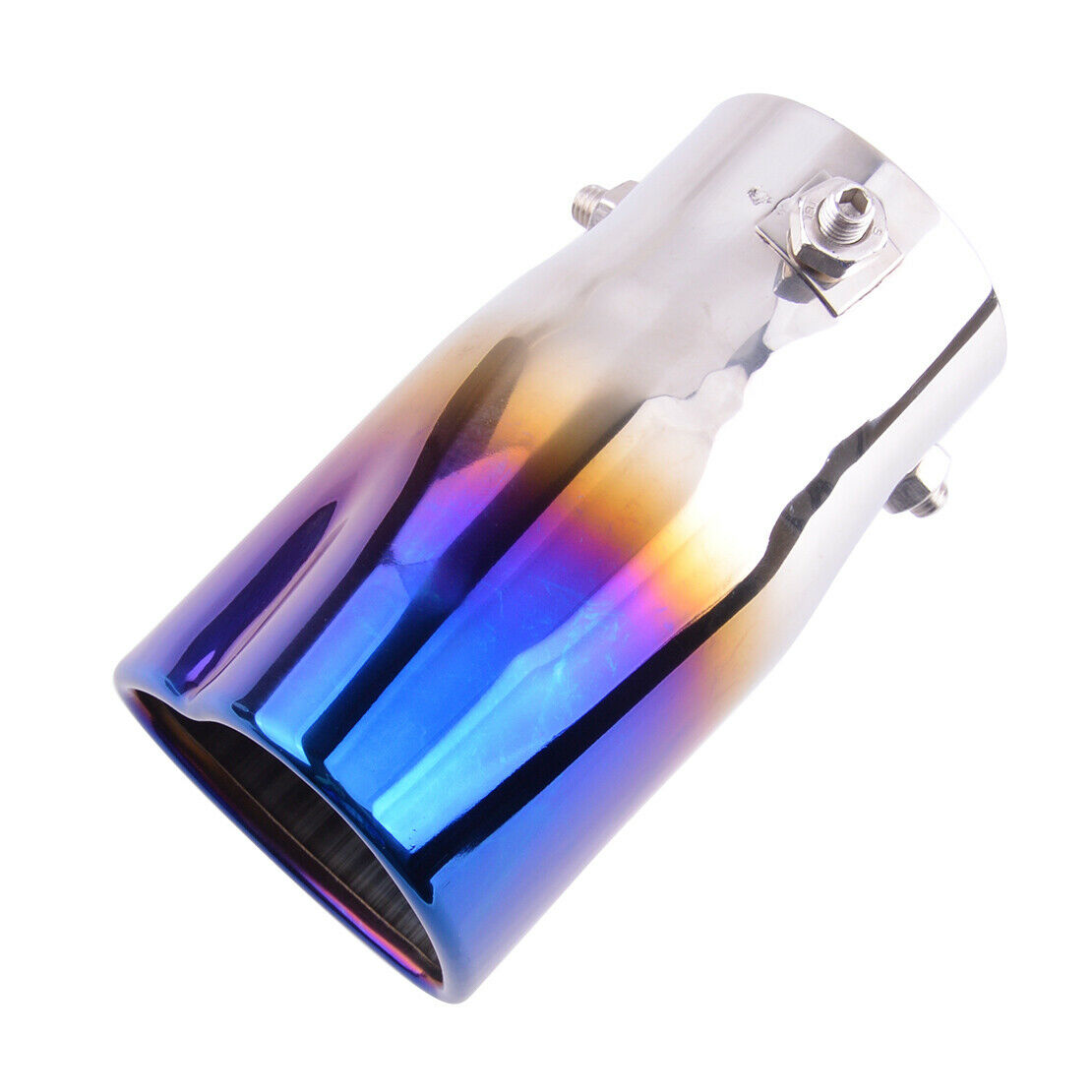 Universal Metal 63mm Heart Shaped Tip Tail Exhaust Pipe Muffler Tips Fit For Car