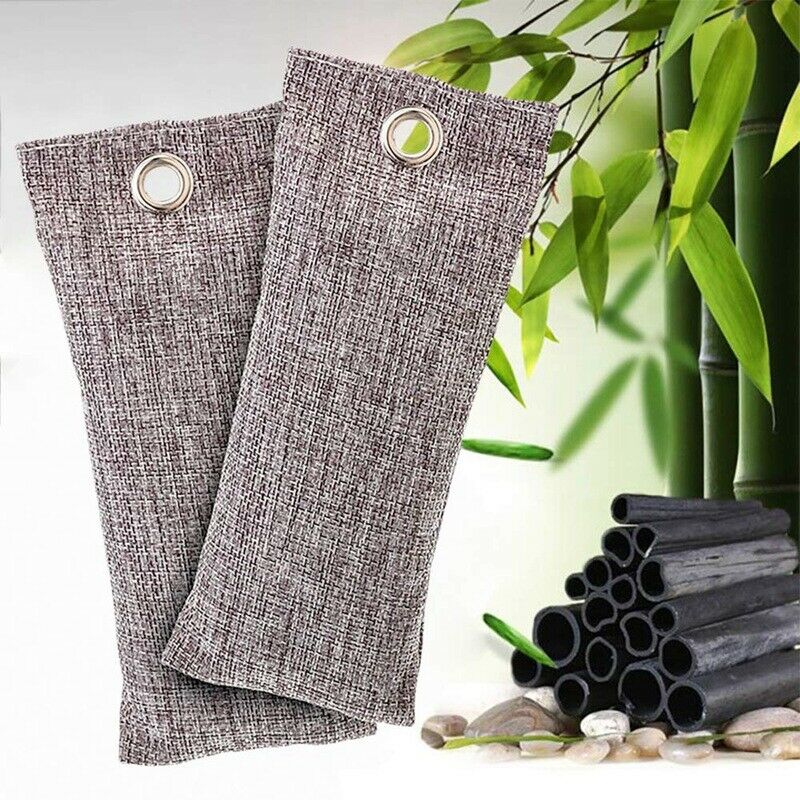 Bamboo Charcoal Air Purifying Bag (2 Pack) 50G Activated Charcoal Odor AbsorbeZ6