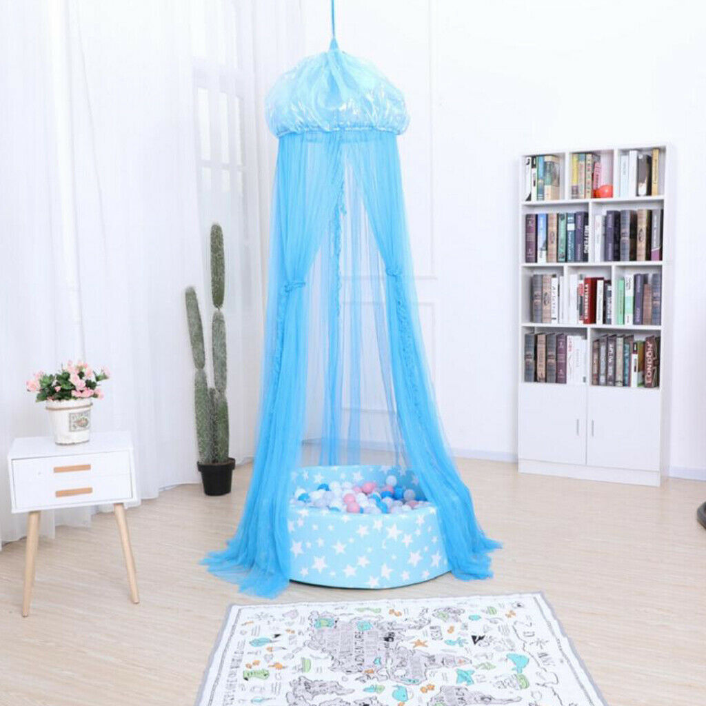 Baby Jellyfish Mosquito Net Bed Canopy Yarn Curtain Kids Indoor Outdoor Kit