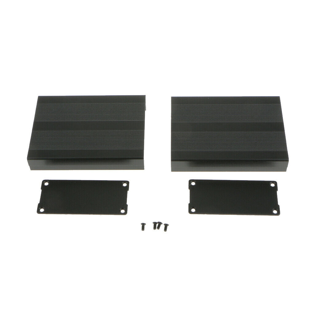 Black-100*76*35MM PCB Instrument Enclosure Case Junction Box With Screws