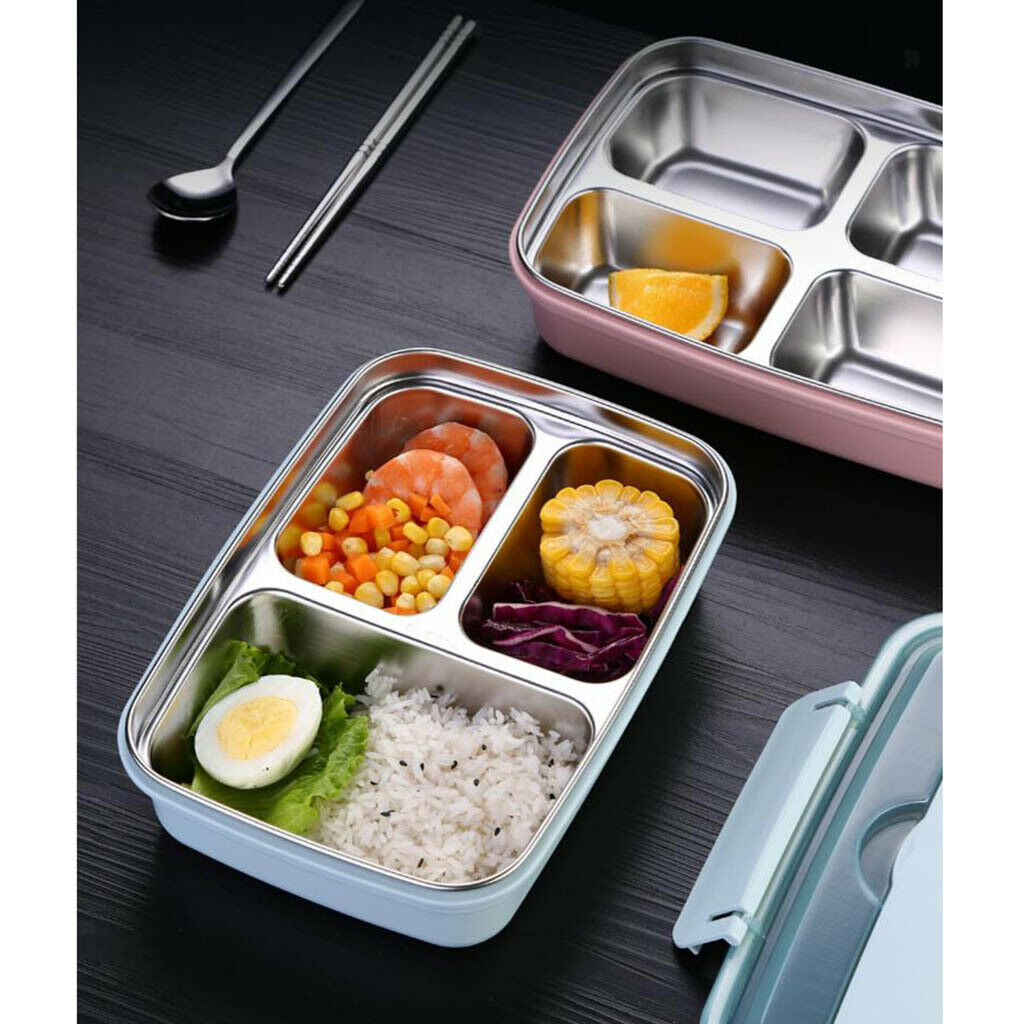 Stainless Steel Lunch Boxes Bento Box With spoon and chopsticks