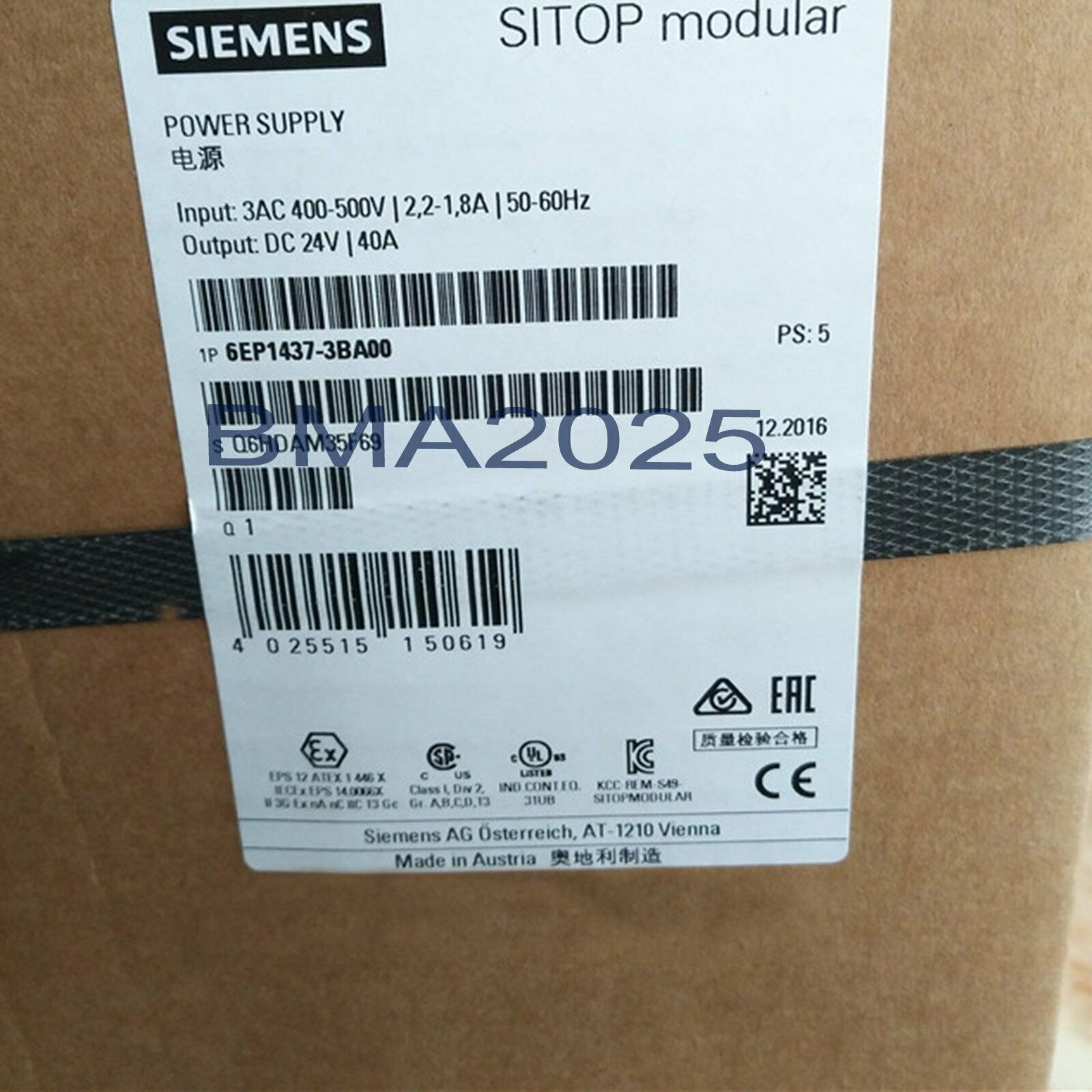 1PC New 6EP1 437-3BA00 6EP1437-3BA00 1year warranty DHL free Ship SM9T