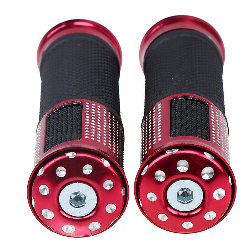 Pair Motorcycle 7/8" Hand Grips Handle Bar Rubber Gel For YAMAHA Suzuki BMW