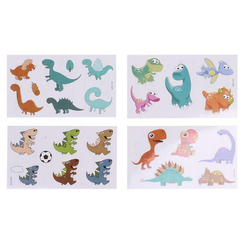 10 Sheets Temporary Animal Tattoos for Kids Children Jungle Zoo Party Supply