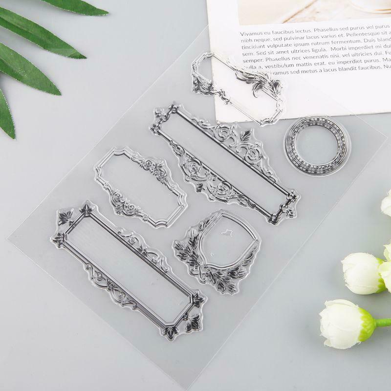 Frame Silicone Clear Seal Stamp DIY Scrapbooking Embossing Photo Album Paper Art