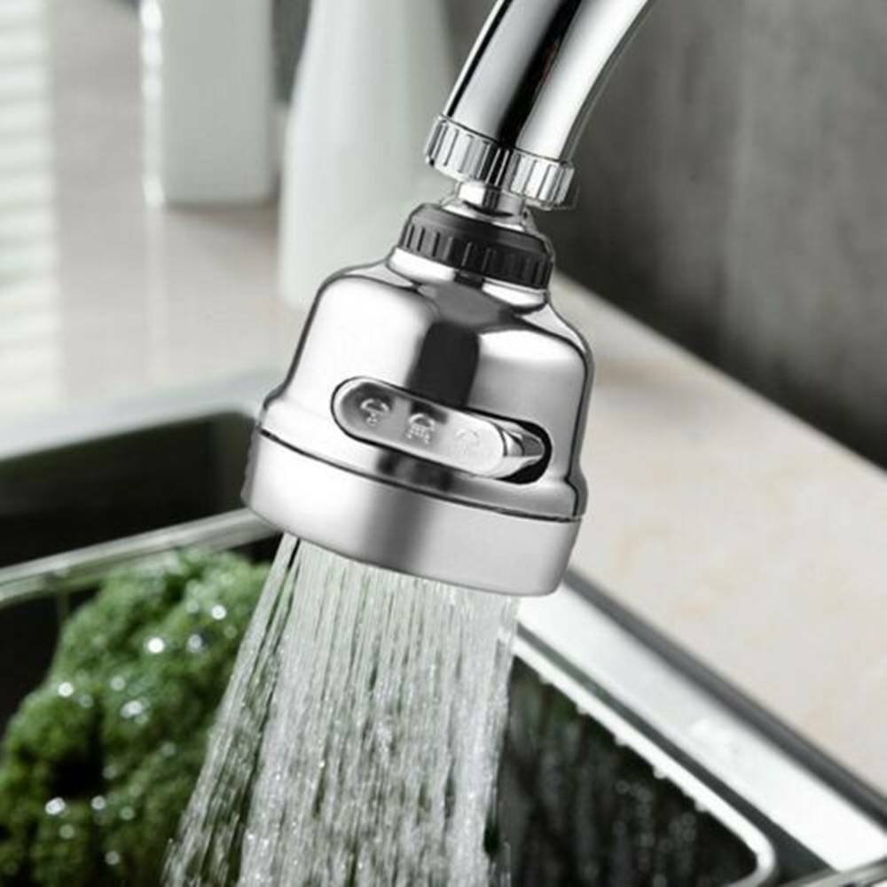 360°Rotating Faucet Movable Kitchen Tap Head Water Saving Nozzle Sprayer Tool UK