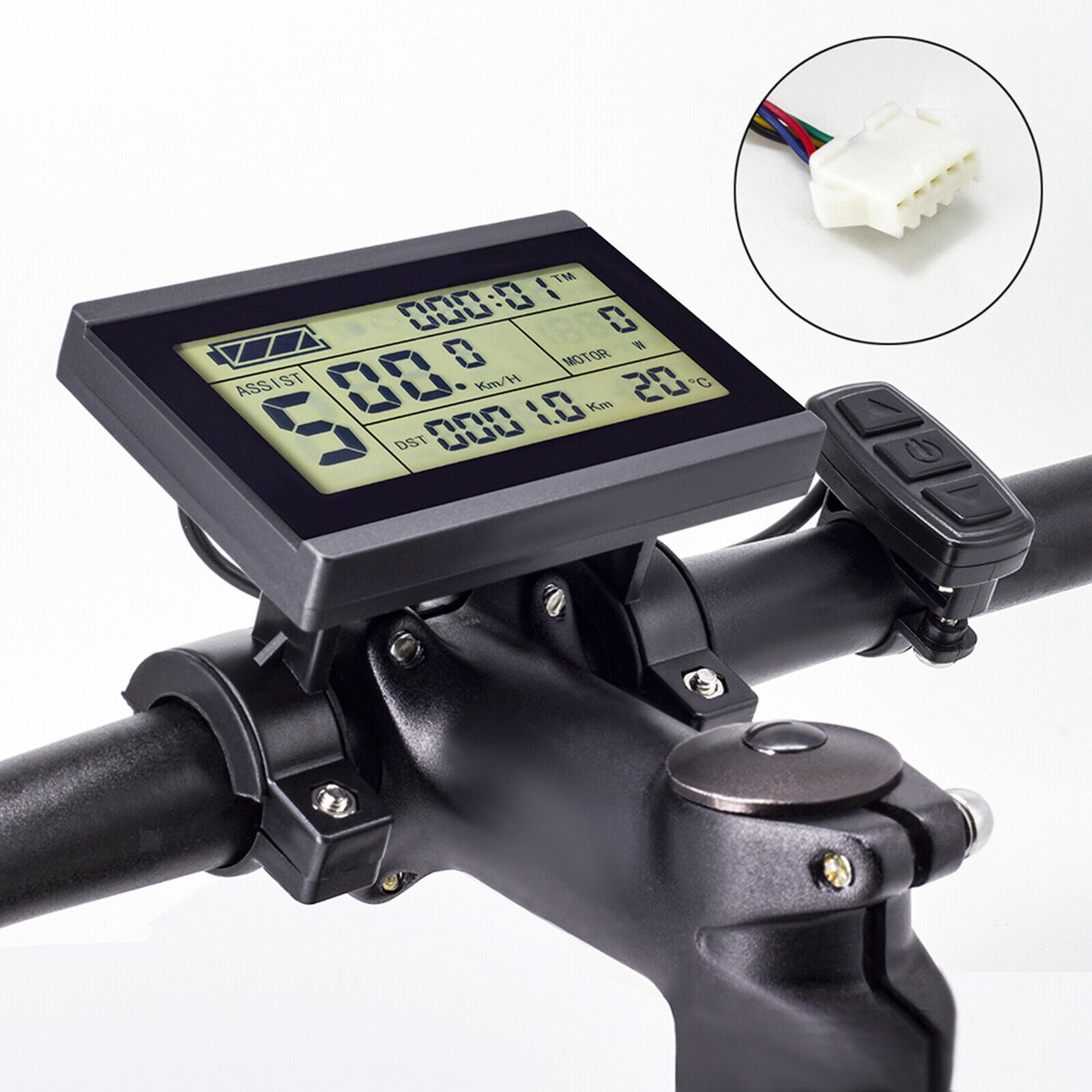 24V-36V-48V LCD Display E‑Bike Digital Meterm, Conversion KT‑LCD3U